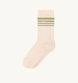 Autry JACQUARD STRIPED SOCKS WITH LOGO UNISEX