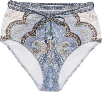Zimmermann Wanderlust High Waist Pant - Dames - Onderbroek - Veelkleurig - S - Leer - Ondergoed