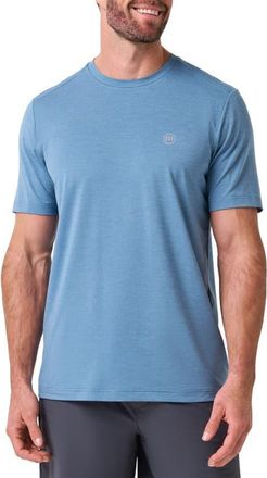 Travis Mathew Heater Pro Active T-Shirt in Blue Horizon at Nordstrom, Size Xx-Large