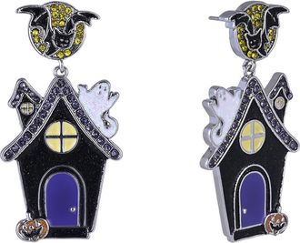 Hallmark Halloween Haunted House Earrings in Purple at Nordstrom