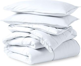 Bare Home All-Season Comforter Set - Oversized Queen in White at Nordstrom