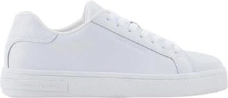 A|X Armani Exchange Witte leren sneakers - Heren - Sneakers - Wit - 39 EU - Leer - Schoenen