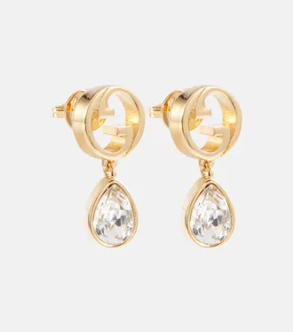 GUCCI Blondie earrings グッチ レディース イヤリング Gucci Blondie resin pearl earrings in yellow gold-toned