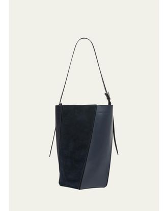 Proenza Schouler Hex Leather & Calf Hair Bucket Bag