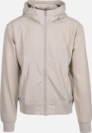 HUGO BOSS Mens Boss Orange ZE_PROTECTIVE HOODED FULL ZIP LIGHT BEIGE - Cream - Size: 40