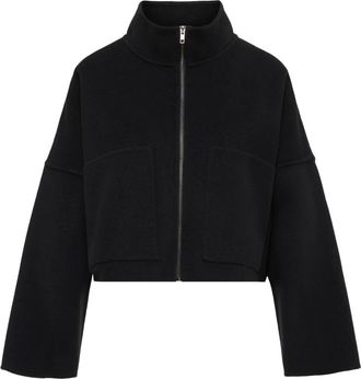 Drykorn Jassen, Dames, Zwart, S, Wol, Elstow Jacket