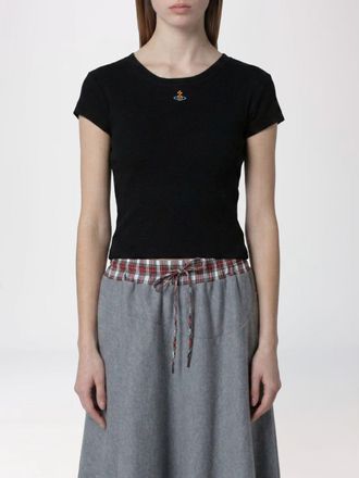 Vivienne Westwood Top in cotone con logo Vivienne Westwood