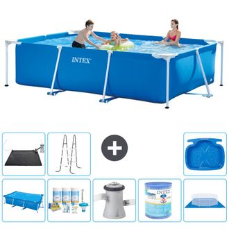 Intex Piscina Con Estructura Rectangular - 300x200x75 Cm - 7-piezas S30224