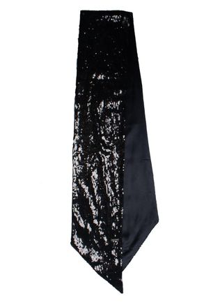 Dsquared2 black sequinned tuxedo scarf