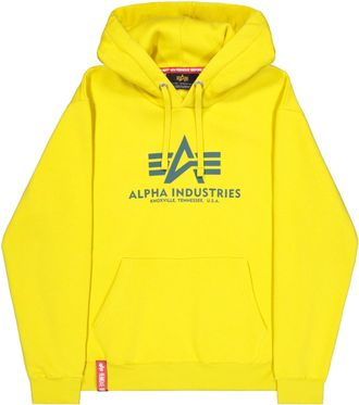 Alpha Industries Hoodie ALPHA INDUSTRIES Basic Hoodie BL, Herren, Gr. XXL, cyber, Obermaterial: 80% Baumwolle, 20% Polyester, regular fit, Sweatshirts Hoodie