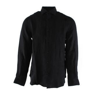 Tommy Hilfiger Casual Shirts - Heren - Casual Overhemden - Blauw - S - Linnen - Overhemden