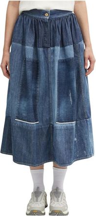 Visvim Midi Skirts - Dames - Spijkerrokken - Blauw - S - Rokken