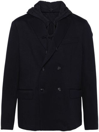 Emporio Armani Blazer con cappuccio - Blu