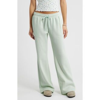 BP. Baggy Flare Leg Sweatpants in Green Cloud at Nordstrom Rack, Size Xx-Small
