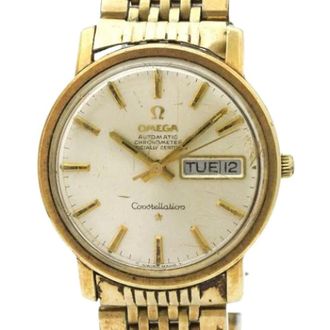 Omega Pre-owned Constellation 168.016 - Heren - Pre-owned - Geel - Maat: ONE Size Tweed
