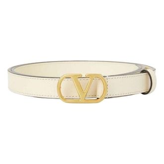 Valentino (WMNS) Valentino SS26 V-Logo Signature Belt White T0SM7IYRREN