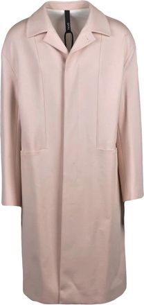 Hev&ograve; Lange Jas - Heren - Mantel - Beige - M - Nylon - Jassen