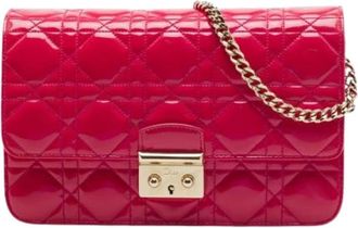 Dior Pre-owned Miss Dior Promenade Crossbody Bag - Dames - Vintage Schoudertas - Roze - ONE Size - Leer - Vintage