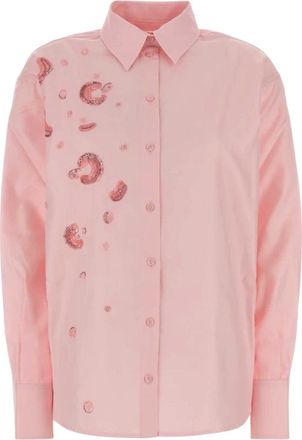 Des_Phemmes Camicia Oxford - - Blouses & Shirts - Donna - Rosa - S