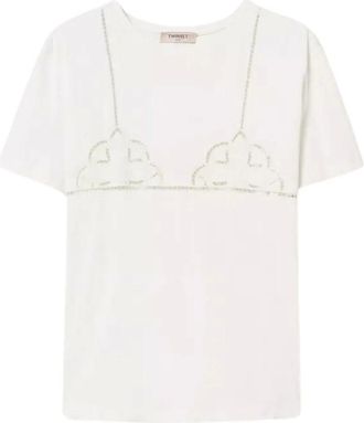 Twinset Mujer, Camisetas, Blanco, Talla: M