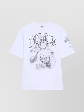 GCDS cotton regular-fit printed t-shirt