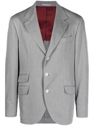 Brunello Cucinelli Blazer monopetto - Grigio