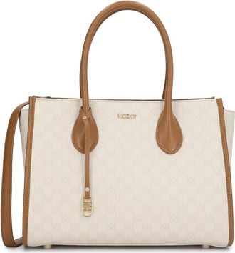 Kazar Nafi Handtas - Dames - Handtassen - Beige - ONE Size - Leer - Tassen