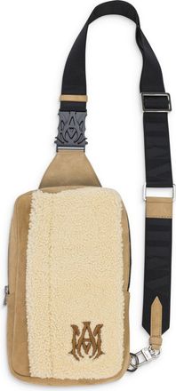 Amiri Natural Shearling Sling Bag