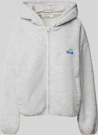 American Vintage American Vintage Jacke aus Teddyfell Modell HOKTOWN in Hellgrau Melange, Gr&ouml;&szlig;e XS/S