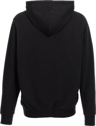 Balmain Logo-Print Organic Cotton Hoodie - Black