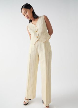 L.k. Bennett Womens TR AMORE STRIPE PETITE TR, Black/White - Size 18 UK