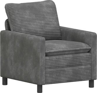 vidaXL Sof&aacute; Gris Claro 76 X 81 X 87,5 Cm Poli&eacute;ster Vidaxl