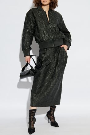 Munthe Leather Skirt Faith, Womens, Black