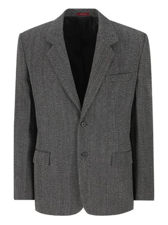 Gucci lapel patch pocket jacket - Grijs