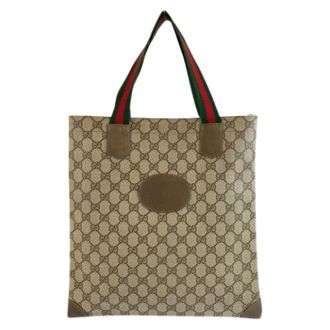 Gucci Bolso Tote Pre-owned de Lona GG Supreme - Pre-owned - Mujer - Beige - ONE SIZE