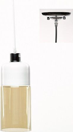 Simla Simla - LSD011.1 - Hanging Lamp Ø13x120cm - Metal/Glass - White/Champagne
