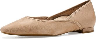 Vionic Gracia Womens Flat Shoes Desert Sand Suede : 7.5 M, Leather