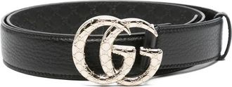 Gucci Double G Buckle Leather Belt