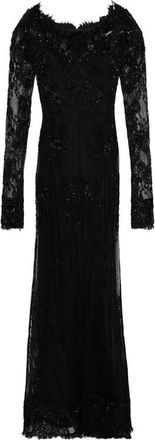 Blumarine Embroidered Floral-lace Maxi Dress
