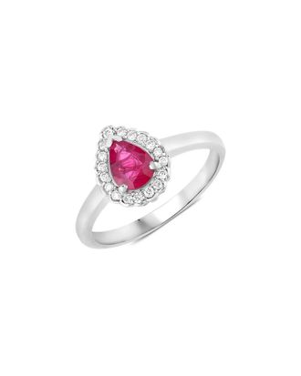 Diana M. Jewels 14K 0.94 Ct. Tw. Diamond & Ruby Ring