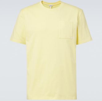 Loewe T-shirt in cotone con ricamo logo