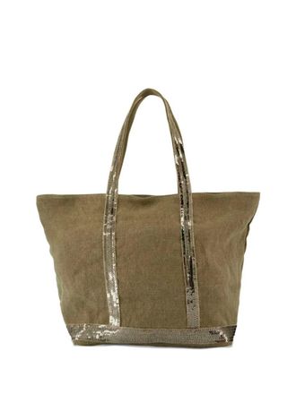 Vanessa Bruno Linen Medium Zipped Cabas Tote