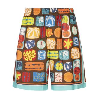 Dsquared2 Multicolor Zomer Elastische Bedrukte Boxershorts - Heren - Korte broeken - Veelkleurig - Maat: XL