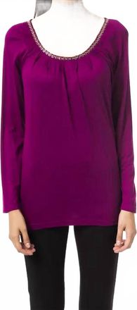Byblos Viscose T-Shirt In Purple