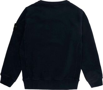 Stone Island Boys Hooded Zip Sweatshirt Blue Hoods & Sweatshirts