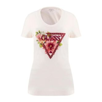Guess Mujer, Camisetas, Beige, Talla: S