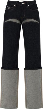 Jean Paul Gaultier Straight Jeans - Dames - Regular Fit Jeans - Blauw - W28 - Katoen - Jeans