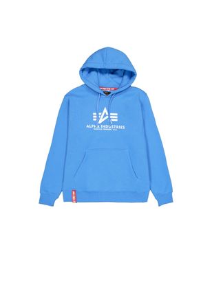 Alpha Industries Hoodie ALPHA INDUSTRIES Basic Hoodie BL, Herren, Gr. M, mediteranian blau, Obermaterial: 80% Baumwolle, 20% Polyester, regular fit, Sweatshirts Hoodie