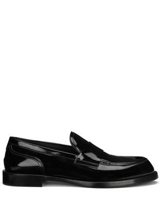 Dolce & Gabbana patent-leather loafers - men - Calf Leather - 40.5 - Black