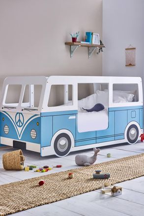 Julian Bowen Campervan Single Blue & White Bed